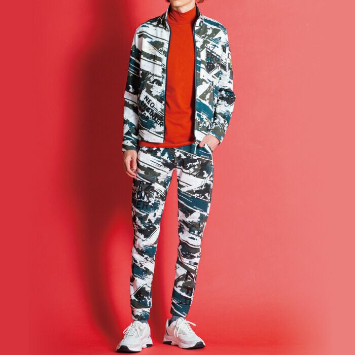 アイズフロンティア 作業服 上下セット 5390P ヘビージャージカモフラ